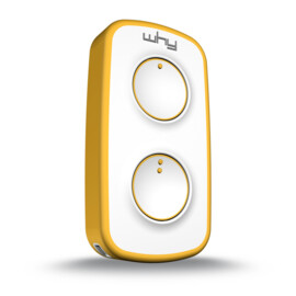 Why Evo Mini vervangende handzender (universele afstandsbediening), Pure Yellow